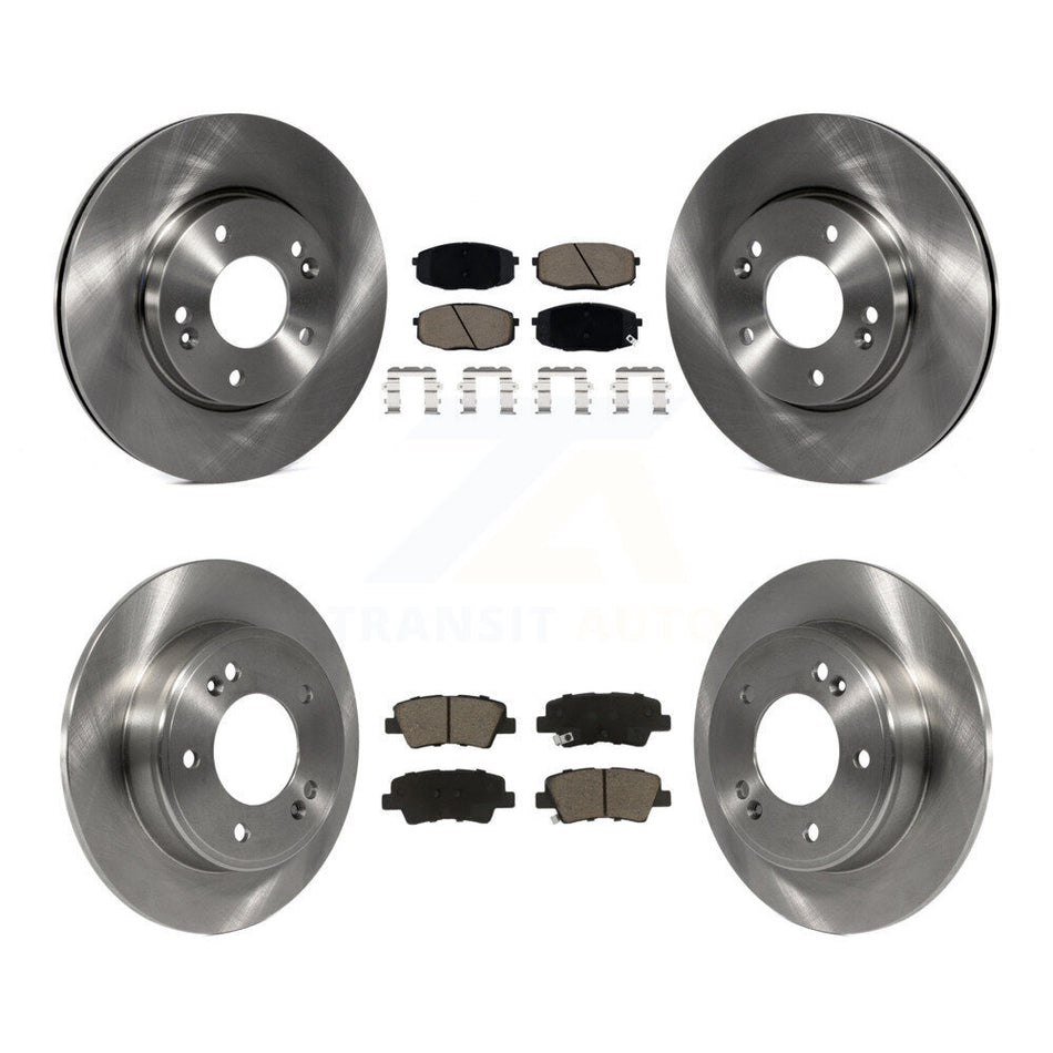 Front Rear Brake Rotors Ceramic Pad Kit For Kia Hyundai Forte Kona Soul Elantra GT Forte5 K8C-101134
