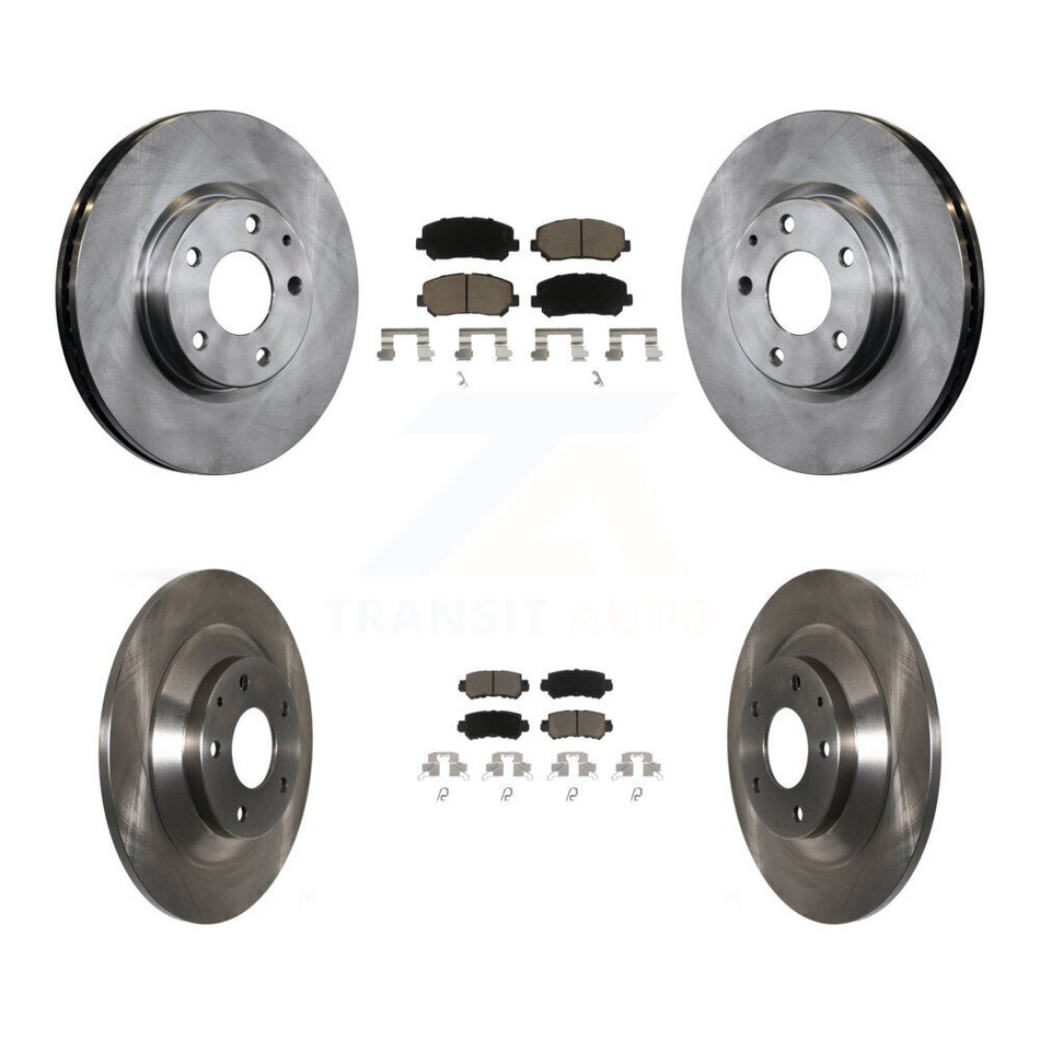 Front Rear Disc Brake Rotors And Ceramic Pads Kit For Mazda CX-5 K8C-101145