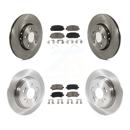 Front Rear Disc Brake Rotors And Ceramic Pads Kit For Acura RLX K8C-101160