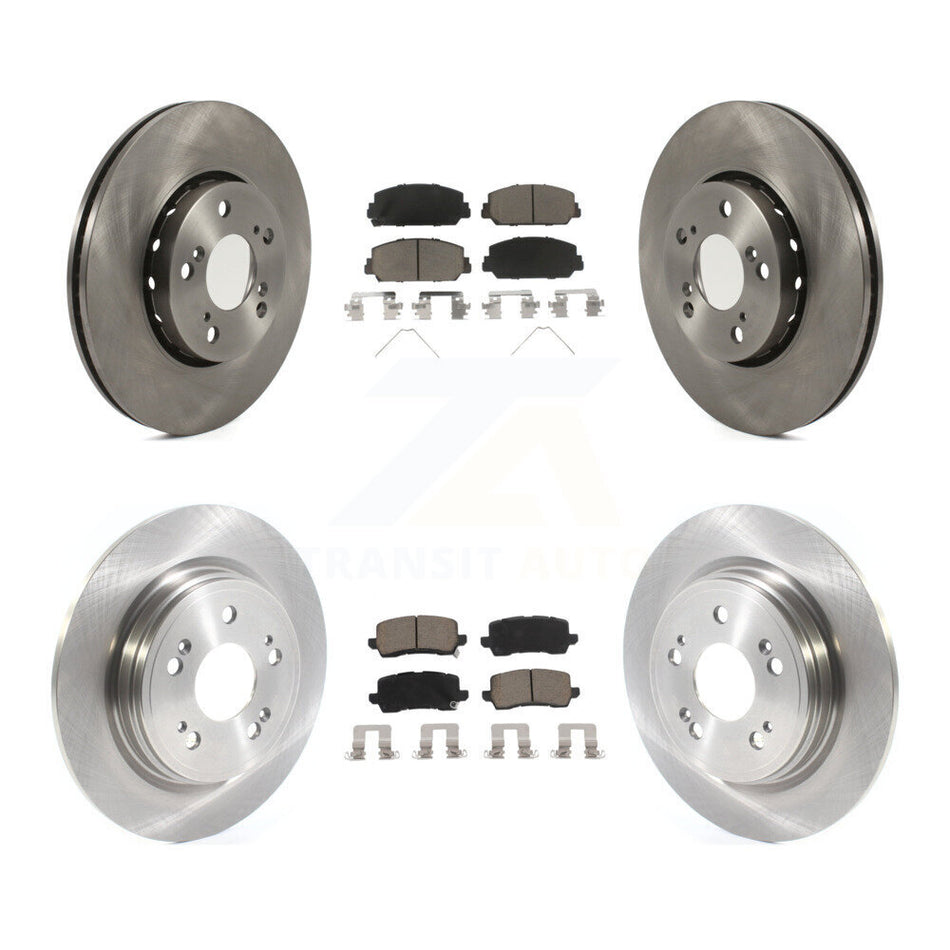 Front Rear Disc Brake Rotors And Ceramic Pads Kit For Acura RLX K8C-101160