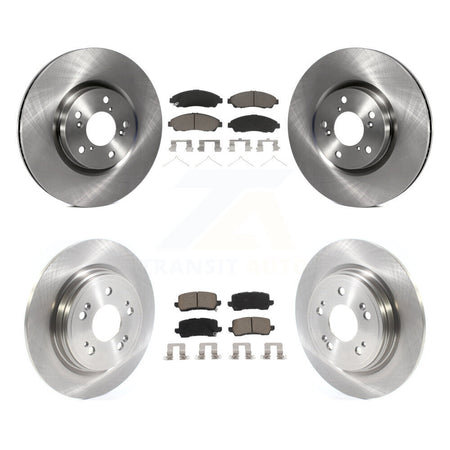 Front Rear Disc Brake Rotor & Ceramic Pad Kit For 2014-2020 Acura RLX Sport Hybrid SH-AWD K8C-101161