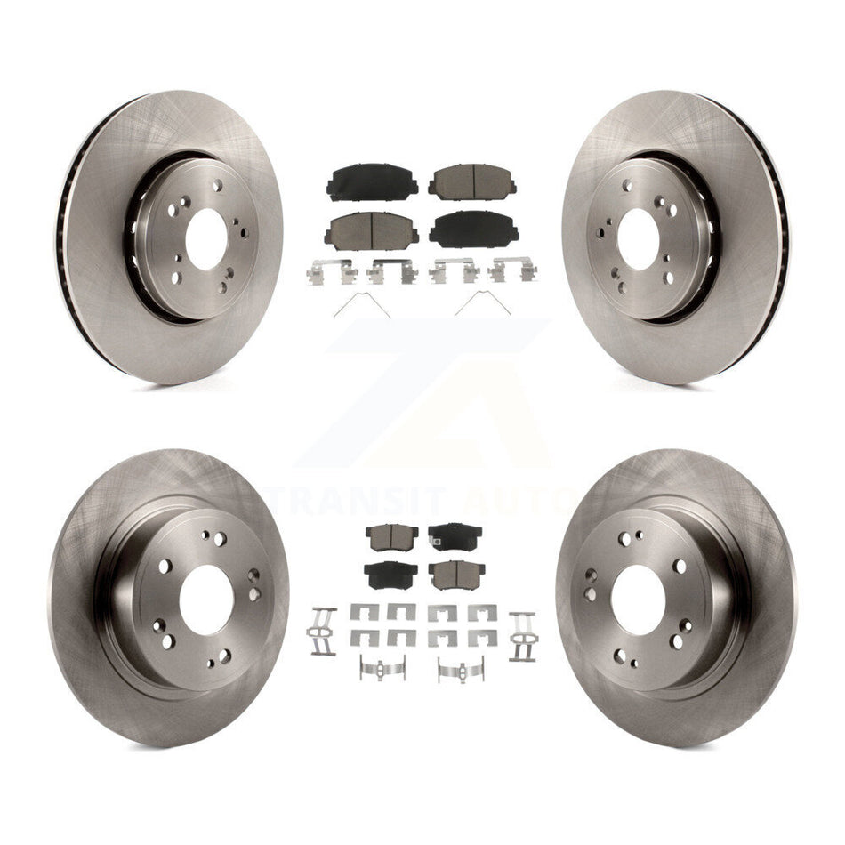 Front Rear Disc Brake Rotors And Ceramic Pads Kit For 2016 Acura ILX K8C-101163