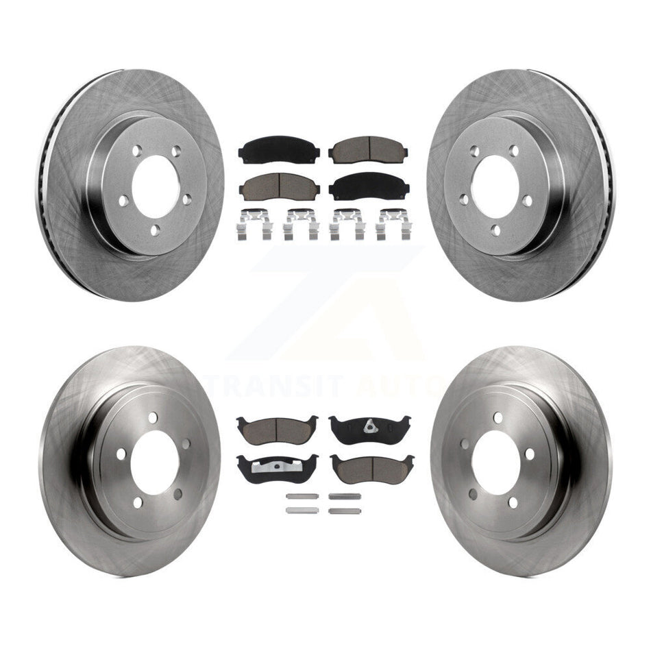 Front Rear Disc Brake Rotors And Ceramic Pads Kit For Ford Explorer Mercury Mountaineer K8C-101168
