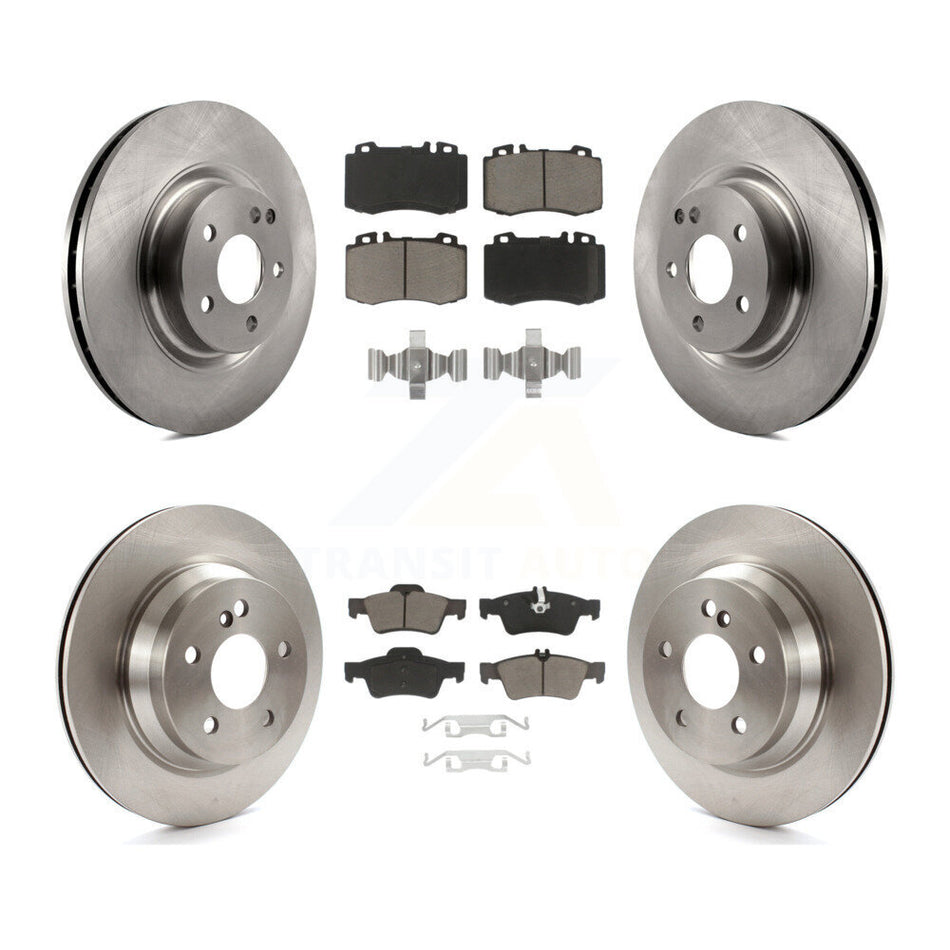 Front Rear Disc Brake Rotors And Ceramic Pads Kit For Mercedes-Benz CLS550 CLS500 E550 K8C-101180