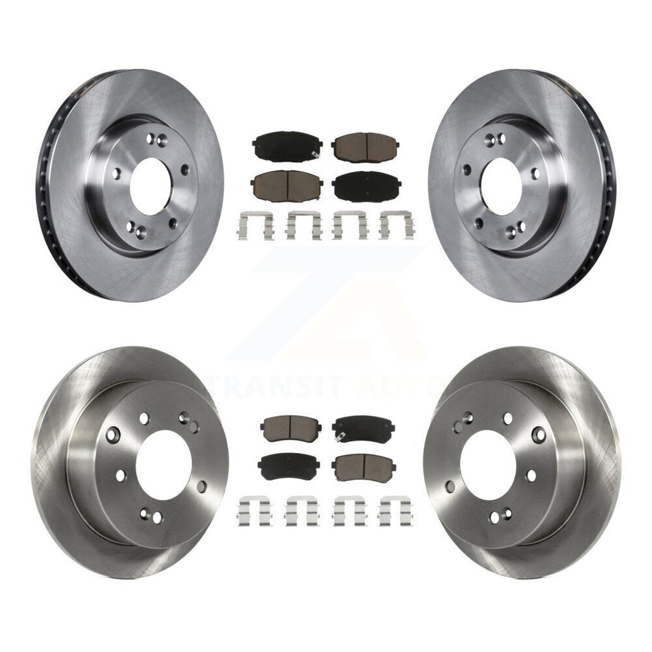 Front Rear Disc Brake Rotors And Ceramic Pads Kit For Kia Forte Koup Forte5 K8C-101183