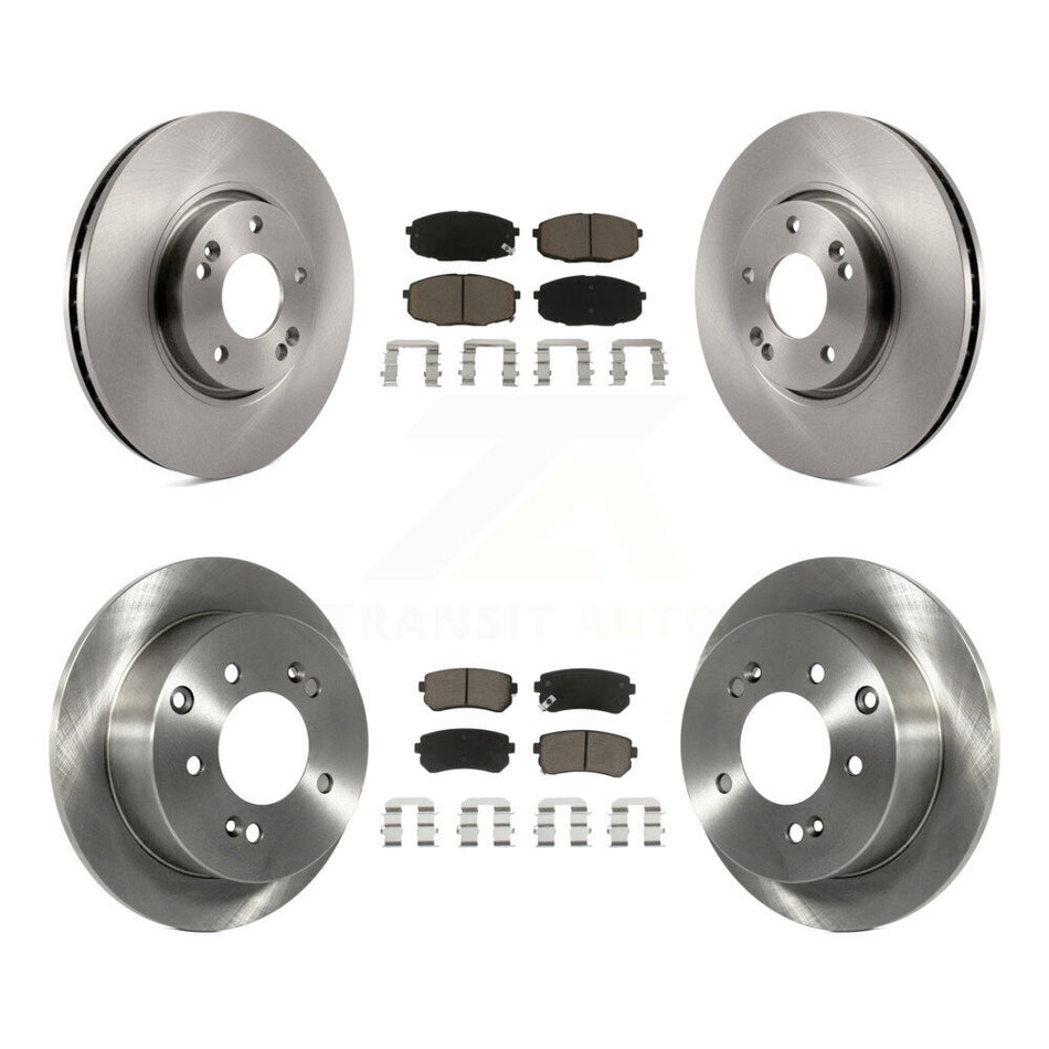 Front Rear Disc Brake Rotors And Ceramic Pads Kit For Kia Forte Koup Forte5 K8C-101184