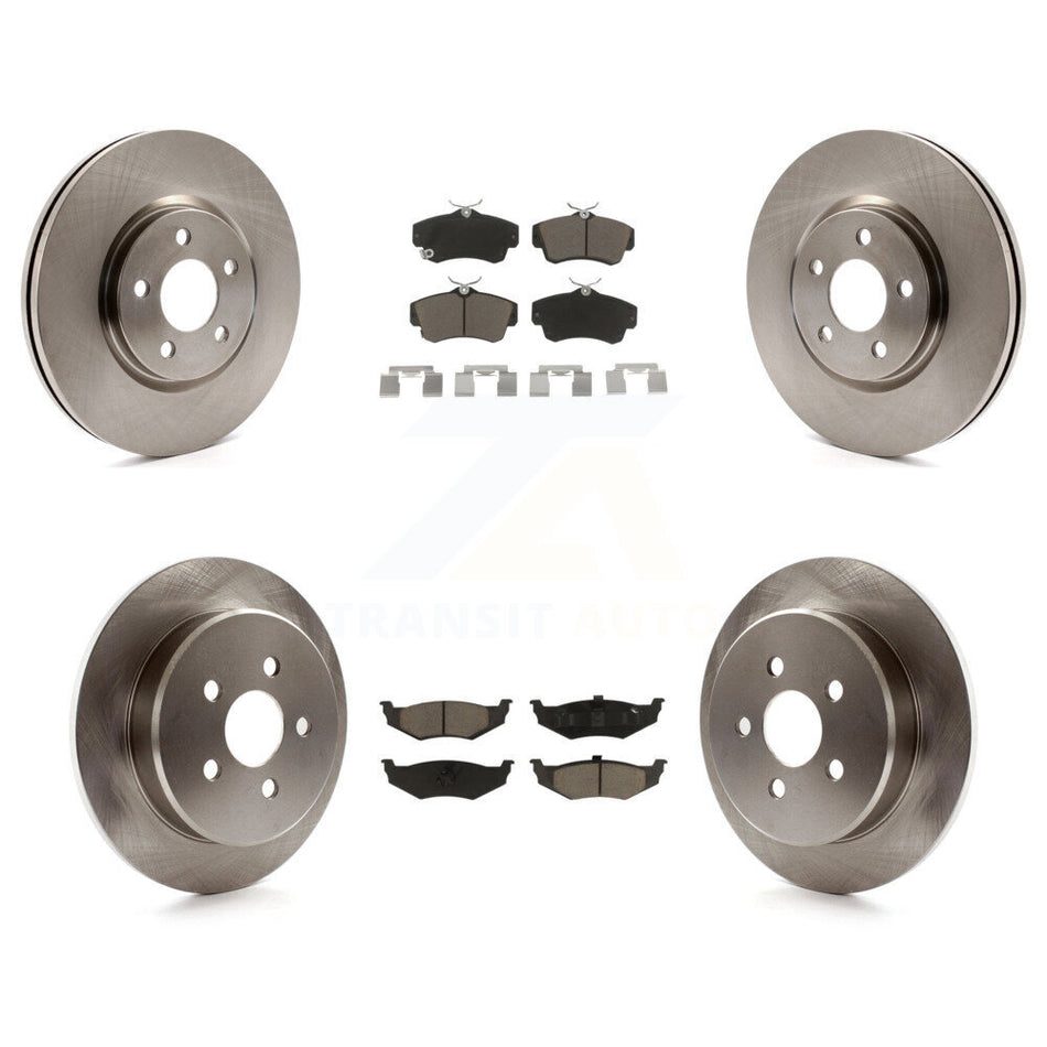 Front Rear Disc Brake Rotors And Ceramic Pads Kit For Chrysler PT Cruiser Dodge Neon K8C-101219