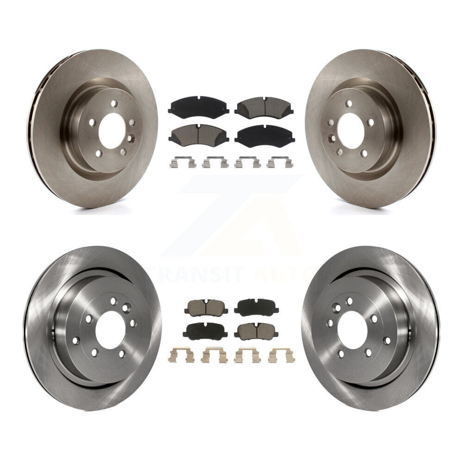 Front Rear Disc Brake Rotors And Ceramic Pads Kit For Land Rover LR4 Range Sport K8C-101231