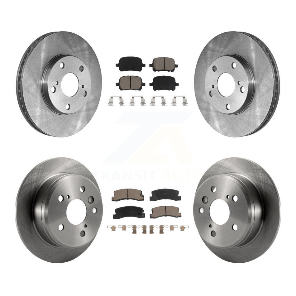 Front Rear Disc Brake Rotors And Ceramic Pads Kit For Toyota Camry Solara Lexus ES300 K8C-101234