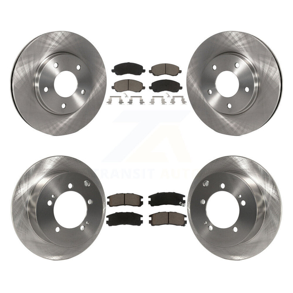 Front Rear Disc Brake Rotors And Ceramic Pads Kit For Chrysler Sebring Mitsubishi Dodge Stratus Eclipse Galant K8C-101252
