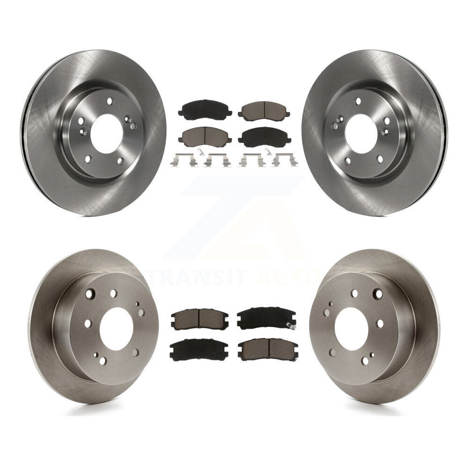 Front Rear Disc Brake Rotors And Ceramic Pads Kit For Mitsubishi Galant Eclipse K8C-101255