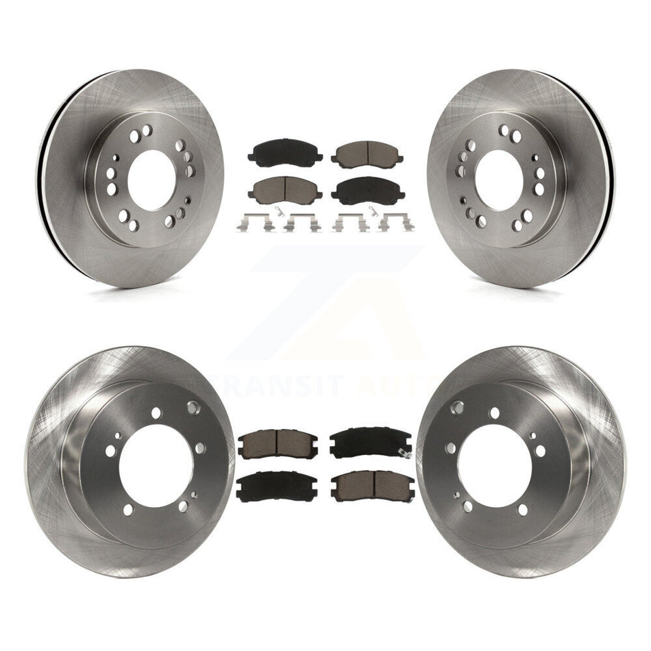Front Rear Disc Brake Rotors And Ceramic Pads Kit For 2001 Mitsubishi Eclipse 2.4L From 06 01 K8C-101264