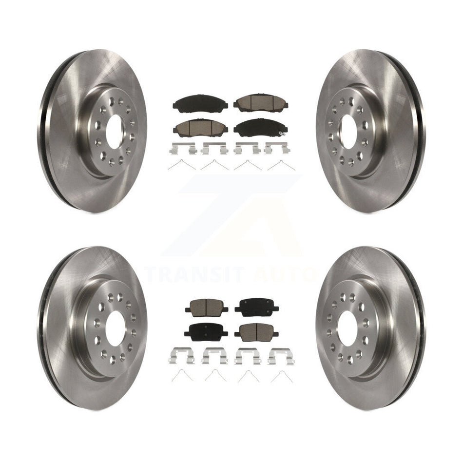 Front Rear Disc Brake Rotors And Ceramic Pads Kit For Chevrolet Traverse GMC Acadia Buick Enclave Blazer K8C-101277