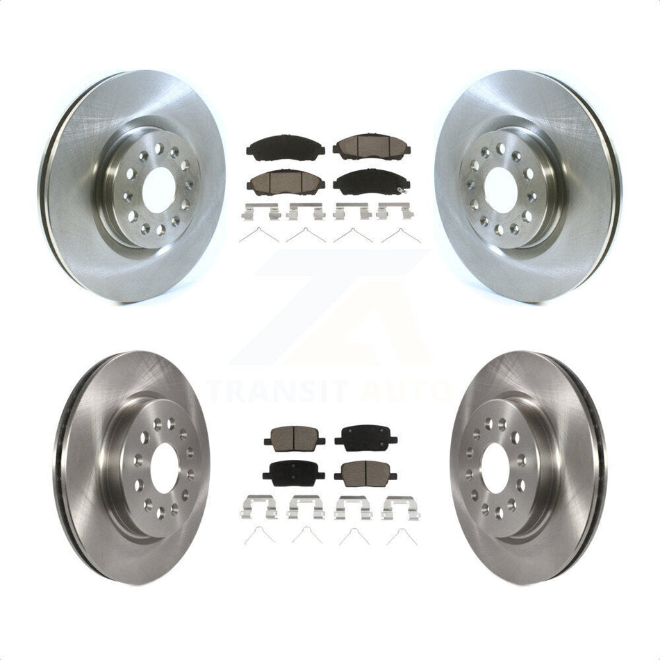 Front Rear Disc Brake Rotors And Ceramic Pads Kit For Cadillac XT5 Buick Enclave XT6 K8C-101278