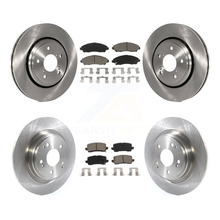 Front Rear Disc Brake Rotors And Ceramic Pads Kit For Acura MDX K8C-101285