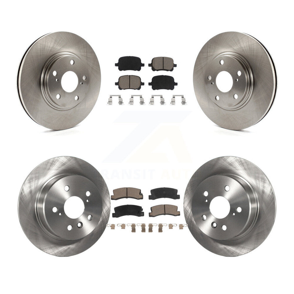 Front Rear Disc Brake Rotors And Ceramic Pads Kit For 1999-2001 Lexus RX300 AWD K8C-101304