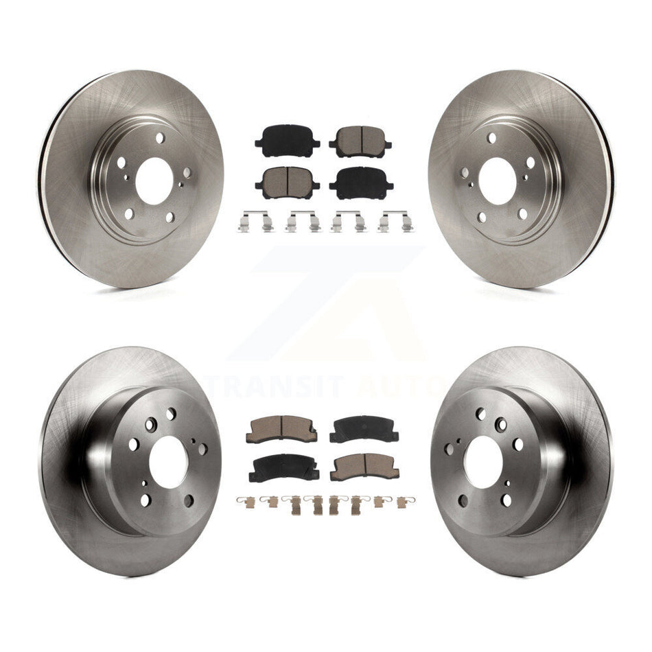 Front Rear Disc Brake Rotors And Ceramic Pads Kit For 1999-2001 Lexus RX300 FWD K8C-101305