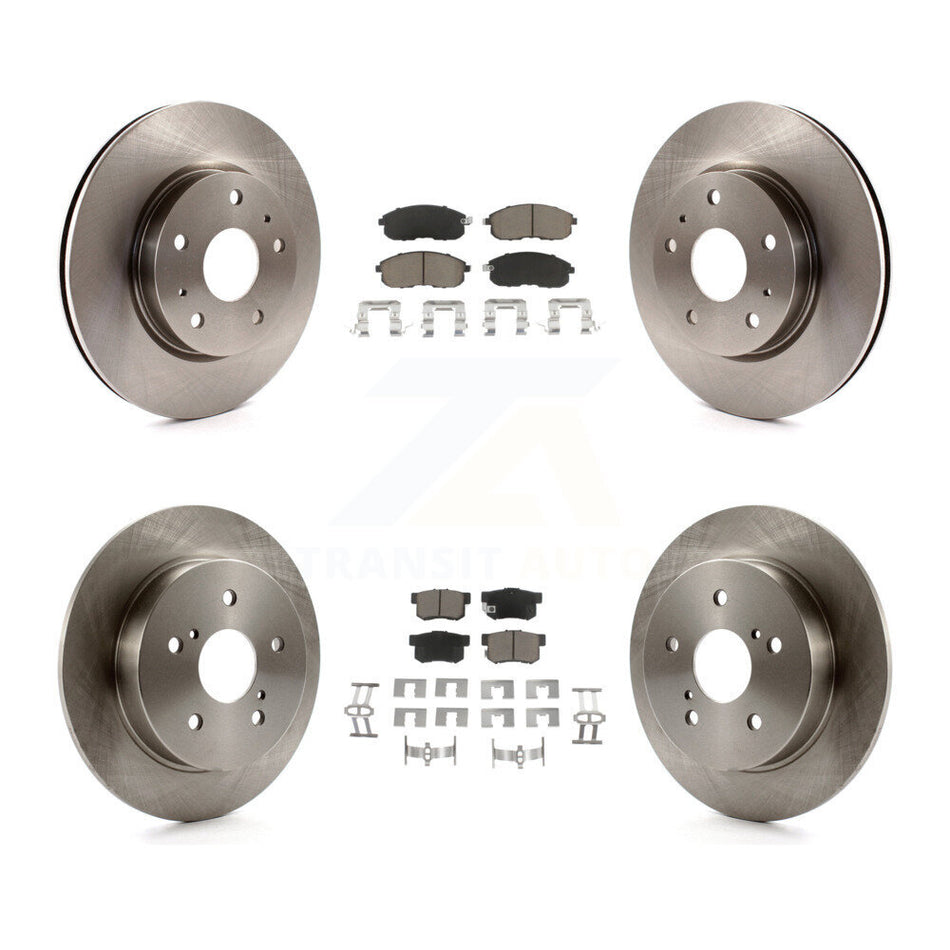 Front Rear Disc Brake Rotors And Ceramic Pads Kit For Suzuki SX4 Crossover K8C-101326