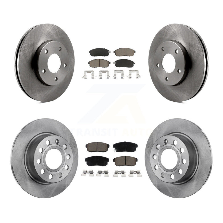 Front Rear Disc Brake Rotors And Ceramic Pads Kit For Nissan Maxima INFINITI I30 From 10/00 K8C-101327