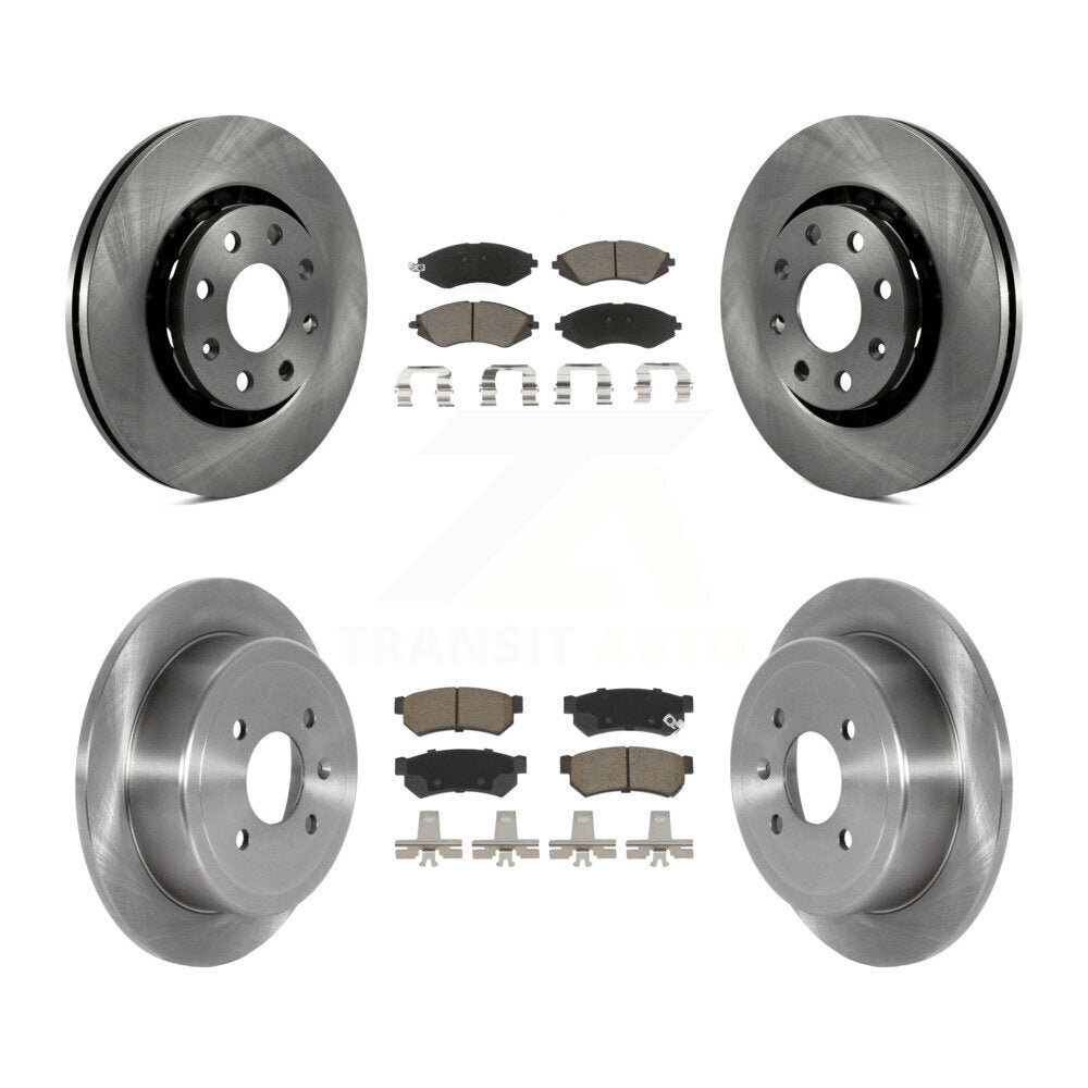 Front Rear Disc Brake Rotors And Ceramic Pads Kit For Chevrolet Spark EV K8C-101330