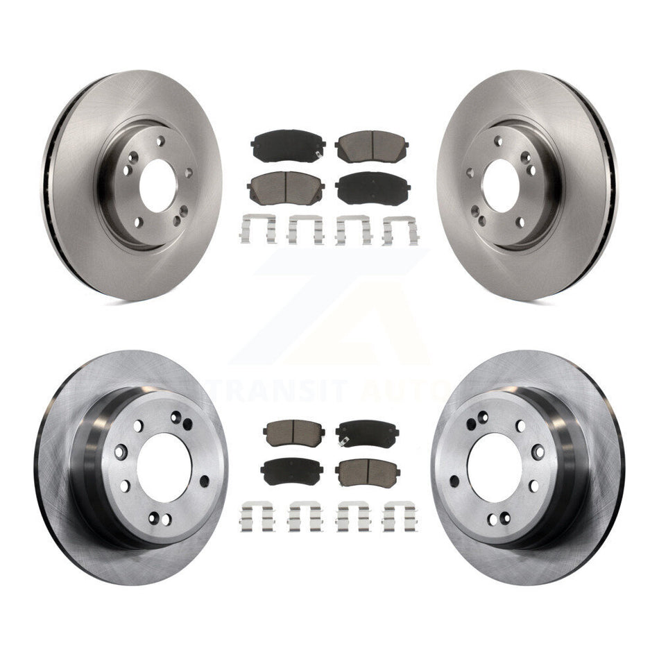 Front Rear Disc Brake Rotors And Ceramic Pads Kit For Kia Sportage Hyundai Tucson K8C-101341