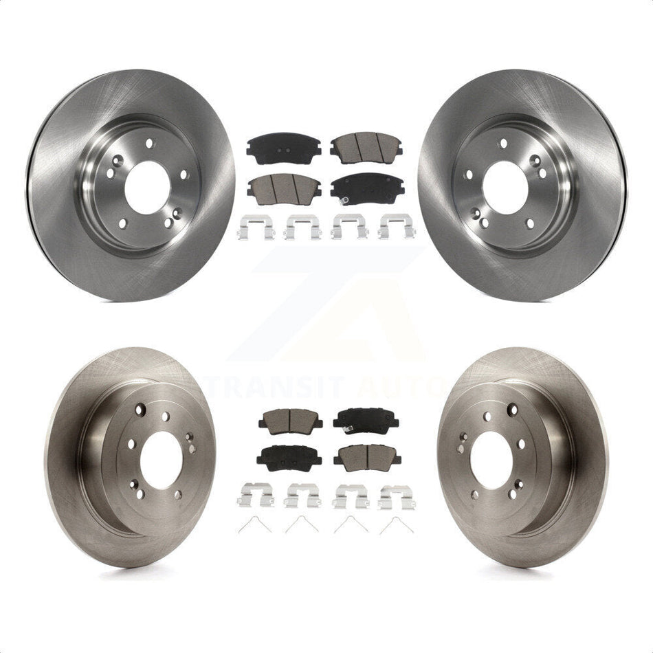 Front Rear Disc Brake Rotors And Ceramic Pads Kit For Hyundai Tucson Kia Sportage K8C-101346