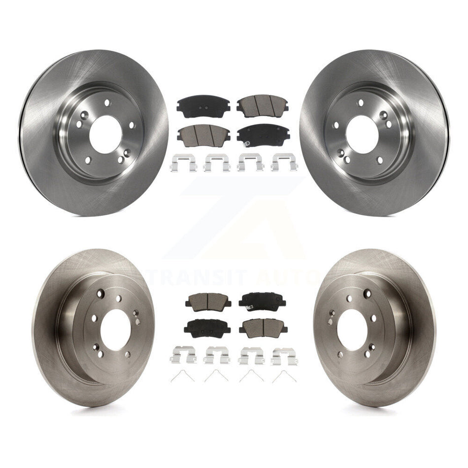 Front Rear Disc Brake Rotors And Ceramic Pads Kit For Hyundai Tucson Kia Sportage K8C-101346