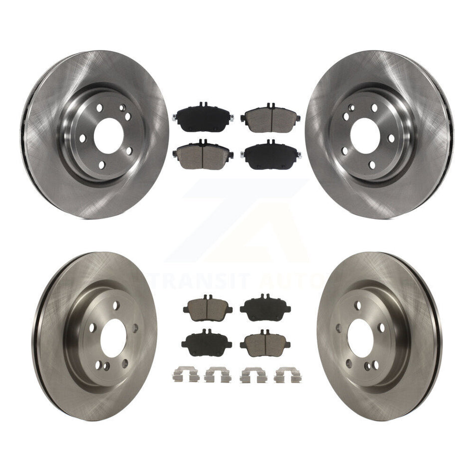 Front Rear Disc Brake Rotors And Ceramic Pads Kit For Mercedes-Benz GLA250 CLA250 INFINITI QX30 K8C-101351