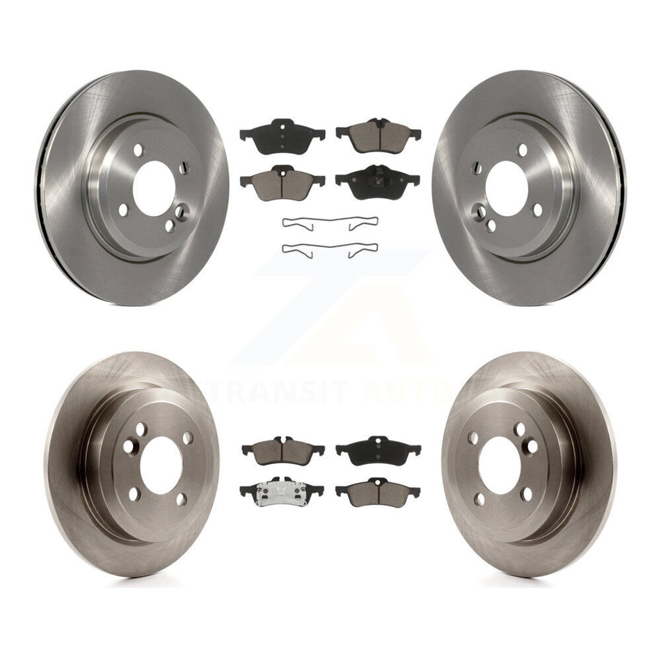 Front Rear Disc Brake Rotors And Ceramic Pads Kit For 2002-2005 Mini Cooper With 276mm Diameter Rotor K8C-101352