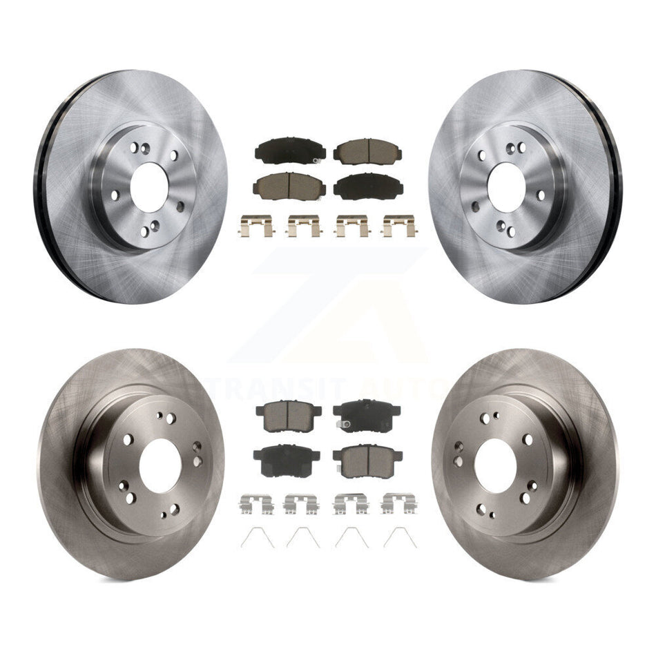 Front Rear Disc Brake Rotors And Ceramic Pads Kit For Honda Accord Acura TSX K8C-101368