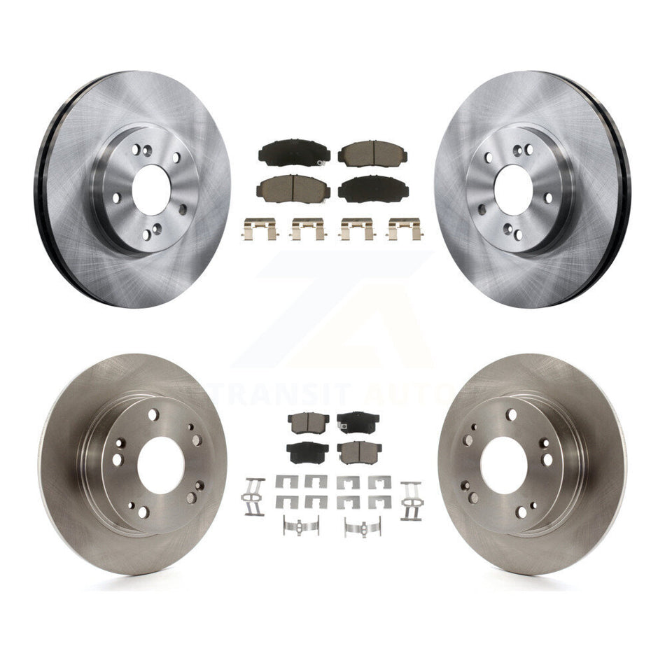 Front Rear Disc Brake Rotors And Ceramic Pads Kit For Honda Accord Acura TSX K8C-101369