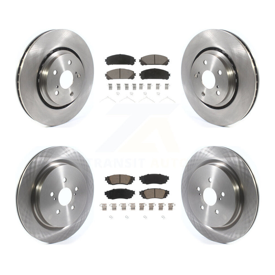 Front Rear Disc Brake Rotors And Ceramic Pads Kit For Lexus RX350 RX450h RX350L RX450hL K8C-101388