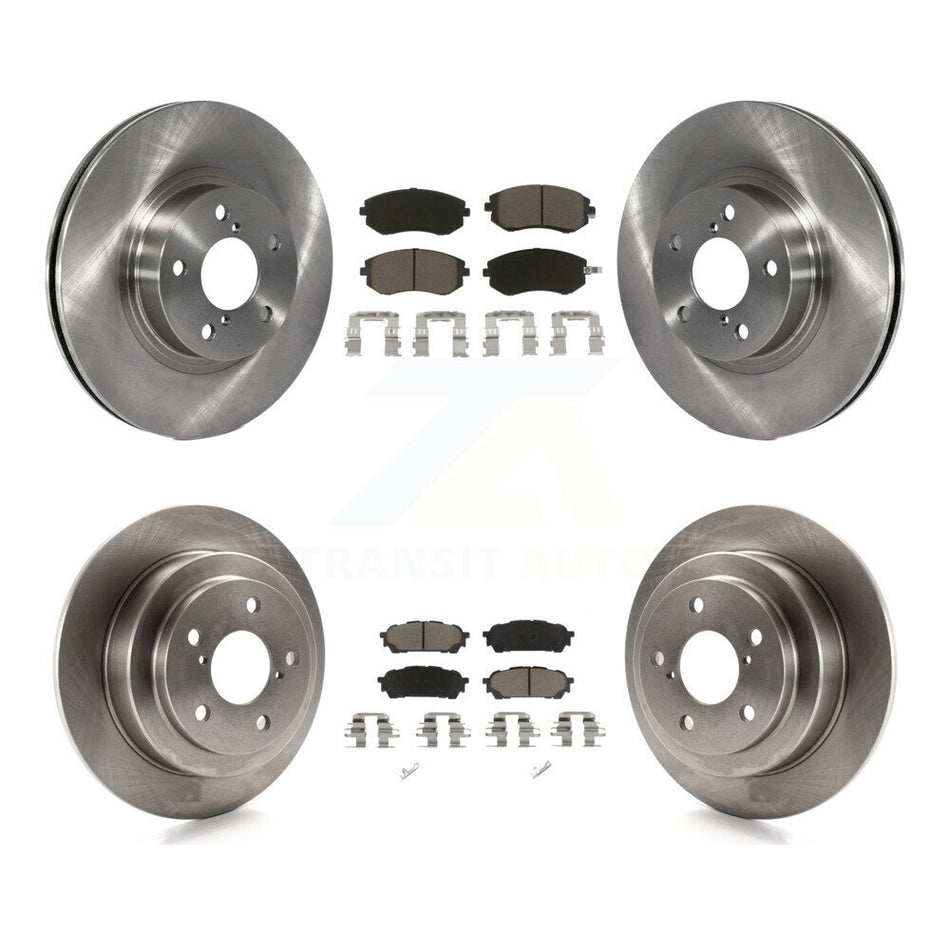 Front Rear Disc Brake Rotors And Ceramic Pads Kit For Subaru Impreza Saab 9-2X K8C-101408