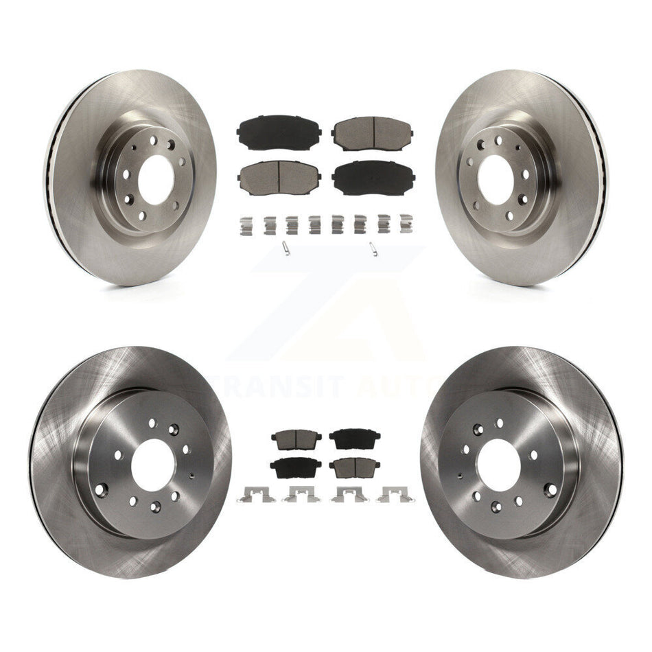 Front Rear Disc Brake Rotors And Ceramic Pads Kit For 2007-2015 Mazda CX-9 K8C-101422
