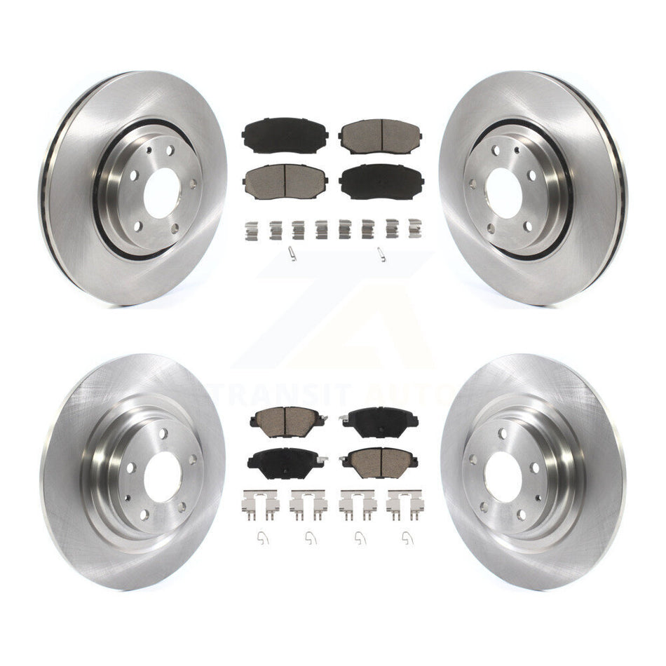 Front Rear Disc Brake Rotors And Ceramic Pads Kit For 2016-2023 Mazda CX-9 K8C-101425