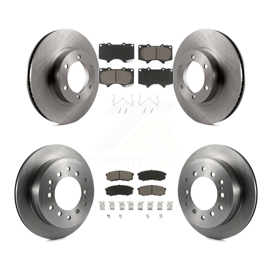 Front Rear Disc Brake Rotors And Ceramic Pads Kit For Toyota 4Runner Lexus GX470 K8C-101432