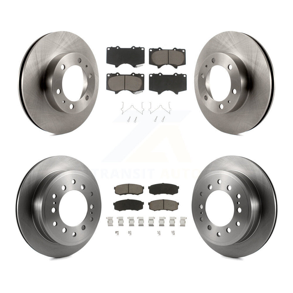 Front Rear Disc Brake Rotors And Ceramic Pads Kit For Toyota 4Runner FJ Cruiser K8C-101433