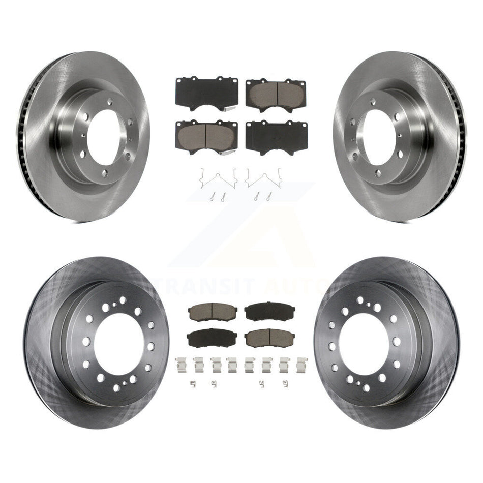 Front Rear Disc Brake Rotors And Ceramic Pads Kit For Toyota 4Runner Lexus GX460 K8C-101434