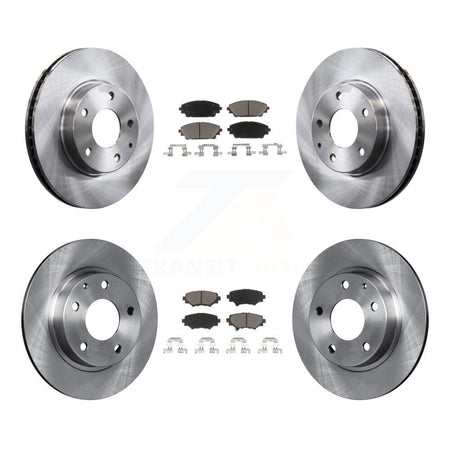 Front Rear Disc Brake Rotors And Ceramic Pads Kit For Mazda 3 Sport K8C-101439