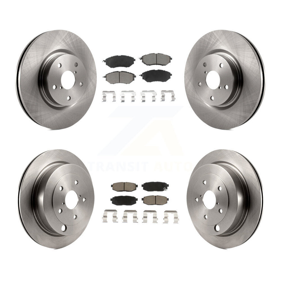 Front Rear Disc Brake Rotors And Ceramic Pads Kit For Subaru Tribeca B9 K8C-101460