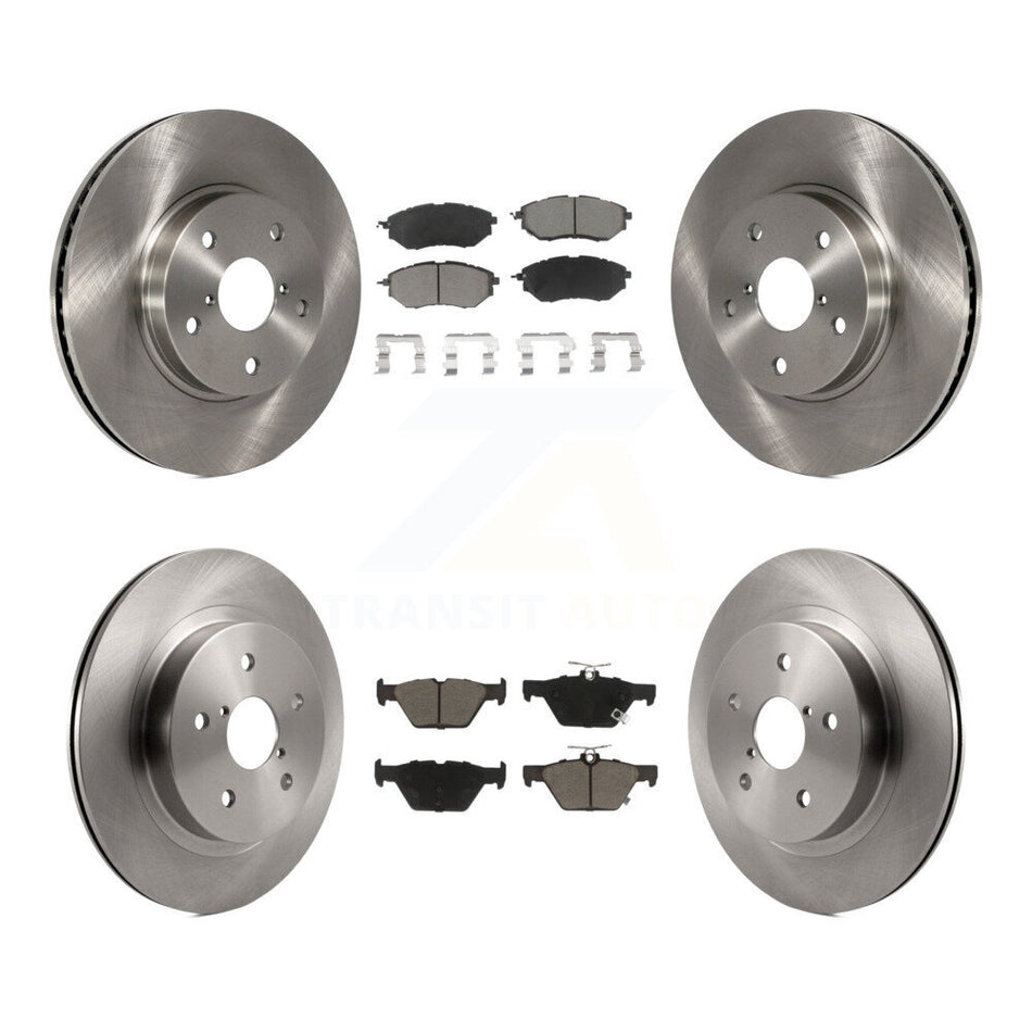 Front Rear Disc Brake Rotors And Ceramic Pads Kit For 2015 Subaru Legacy 2.5L K8C-101464