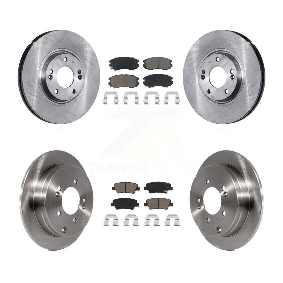 Front Rear Disc Brake Rotors And Ceramic Pads Kit For 2007-2009 Kia Amanti K8C-101477