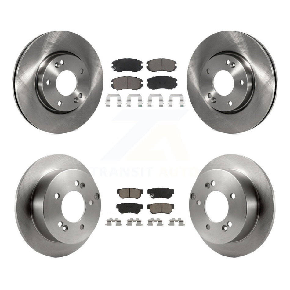 Front Rear Disc Brake Rotors And Ceramic Pads Kit For Hyundai Sonata Kia Sportage Tucson Optima Magentis K8C-101478