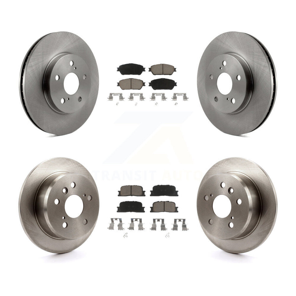 Front Rear Disc Brake Rotors And Ceramic Pads Kit For Toyota Camry Lexus ES300 K8C-101502