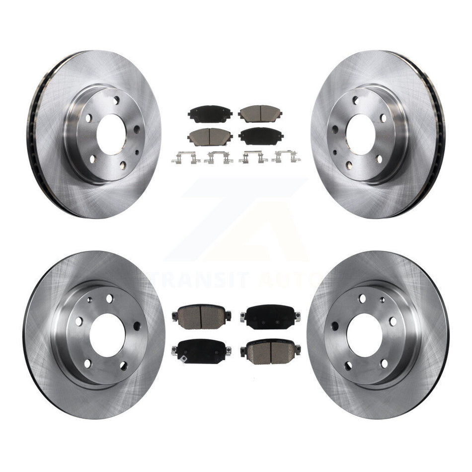 Front Rear Disc Brake Rotors And Ceramic Pads Kit For 2019-2021 Mazda CX-3 FWD K8C-101508