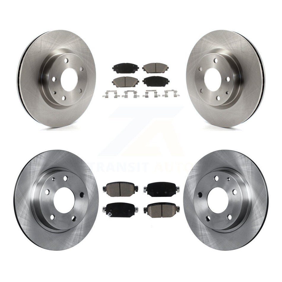 Front Rear Disc Brake Rotors And Ceramic Pads Kit For 2019-2021 Mazda CX-3 AWD K8C-101509