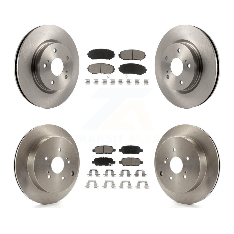Front Rear Disc Brake Rotors And Ceramic Pads Kit For 2009-2013 Suzuki Grand Vitara K8C-101514