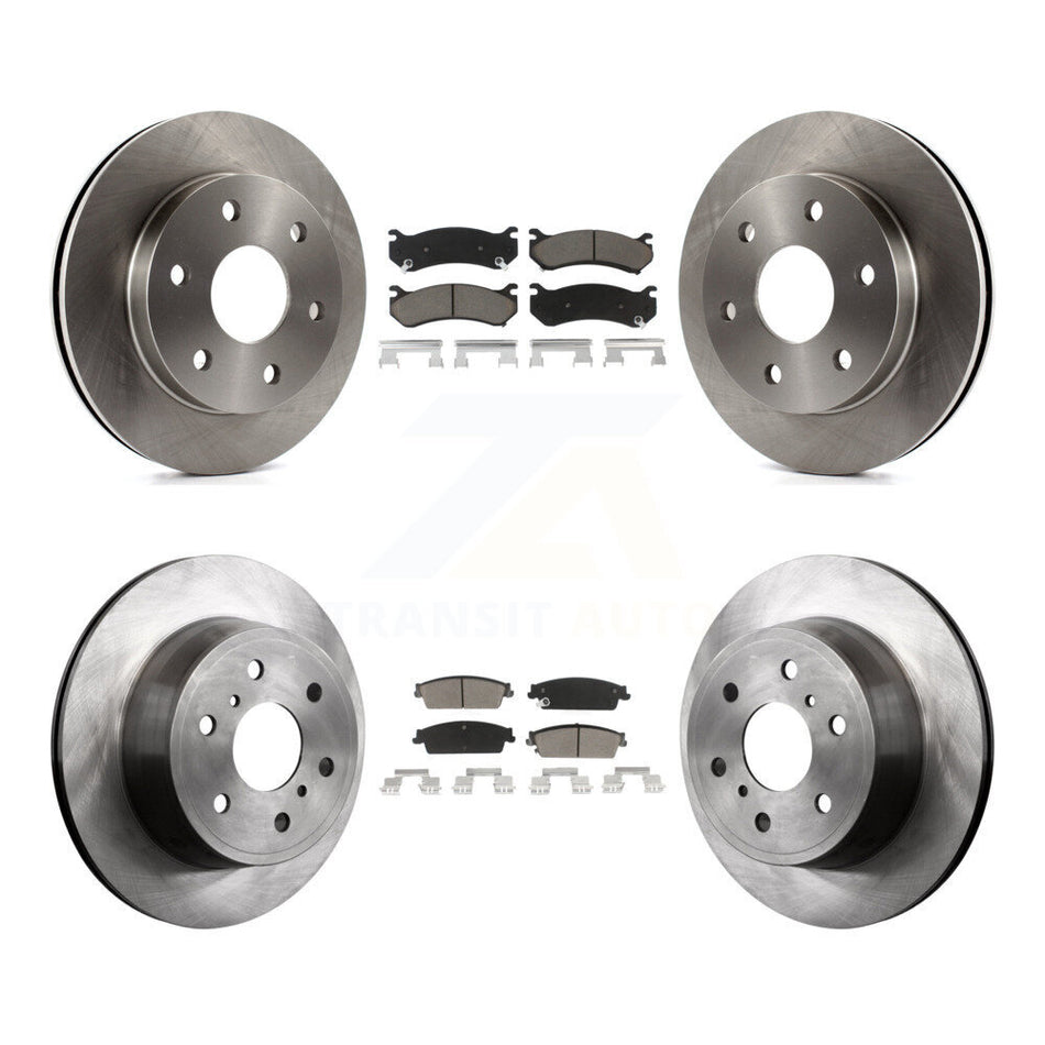 Front Rear Disc Brake Rotors And Ceramic Pads Kit For 2007 Chevrolet Silverado 1500 rear brakes K8C-101519