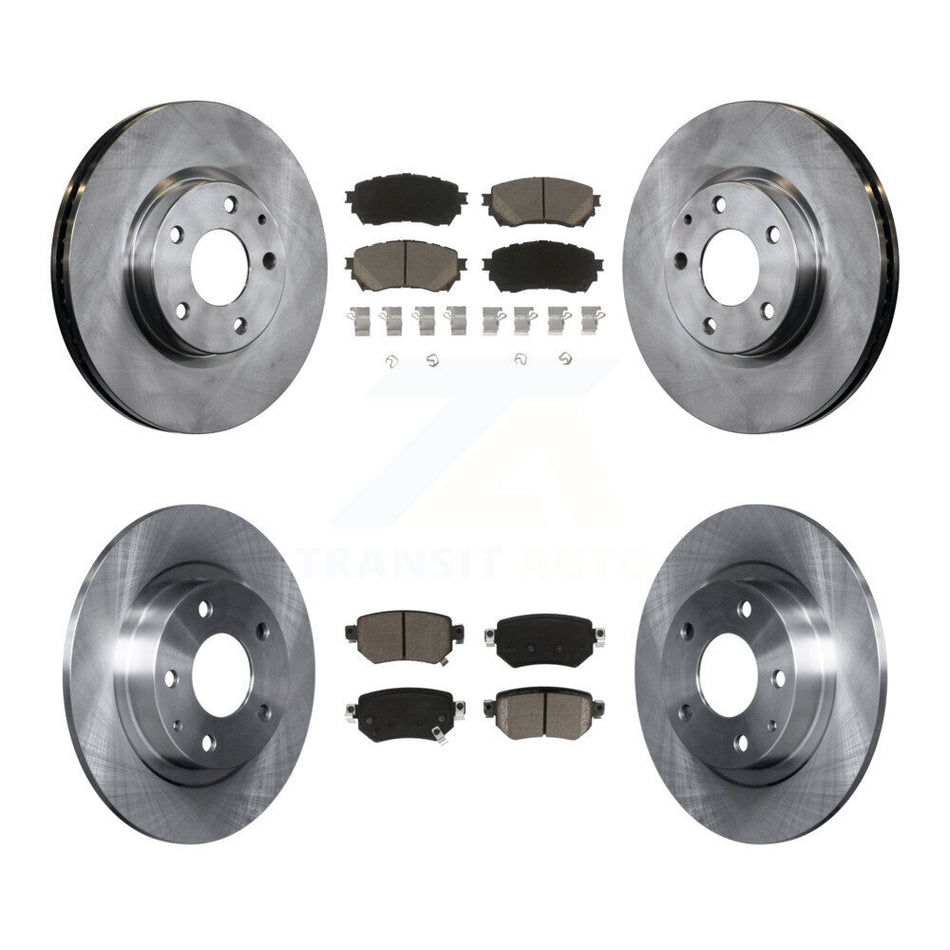 Front Rear Disc Brake Rotors And Ceramic Pads Kit For 2016-2018 Mazda 6 K8C-101534