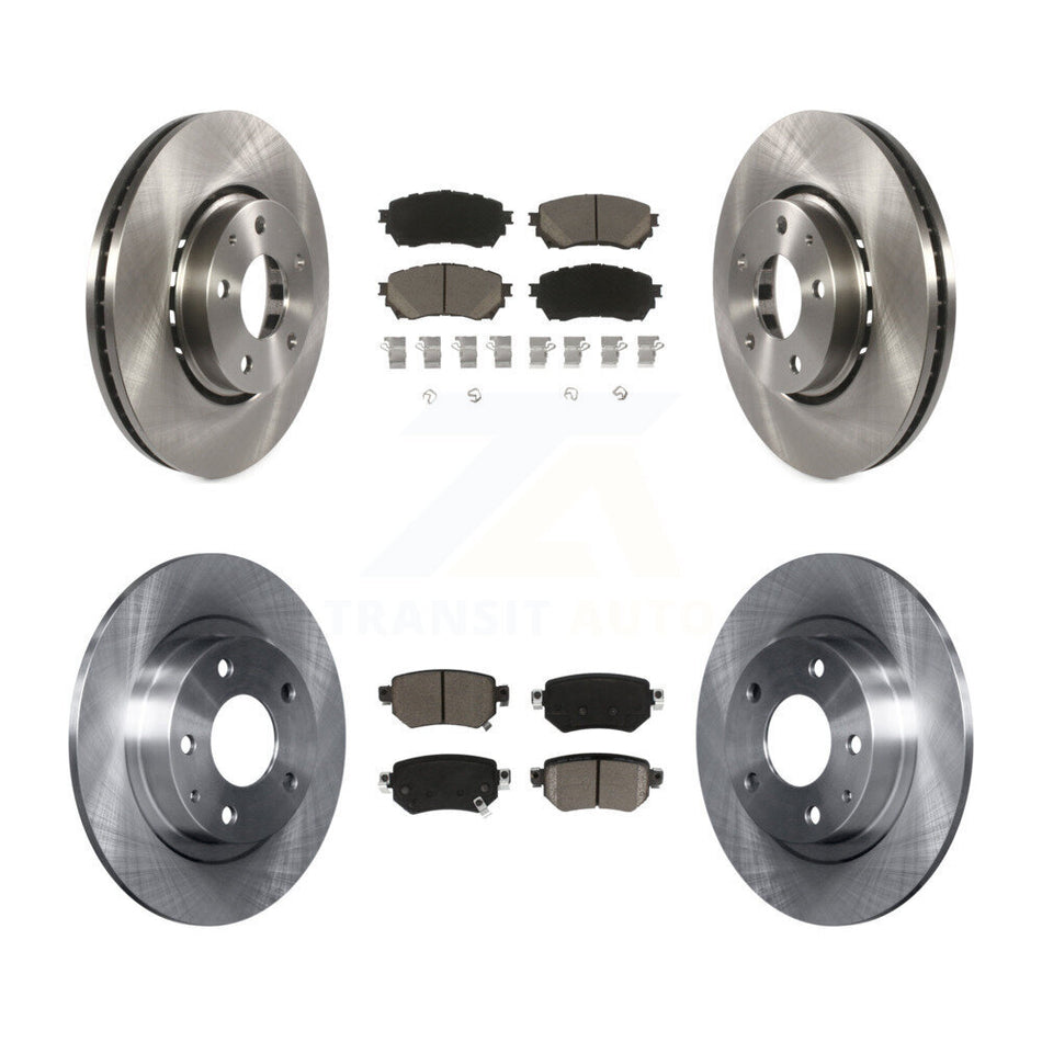 Front Rear Disc Brake Rotors And Ceramic Pads Kit For 2019-2021 Mazda 6 Naturally Aspirated K8C-101535